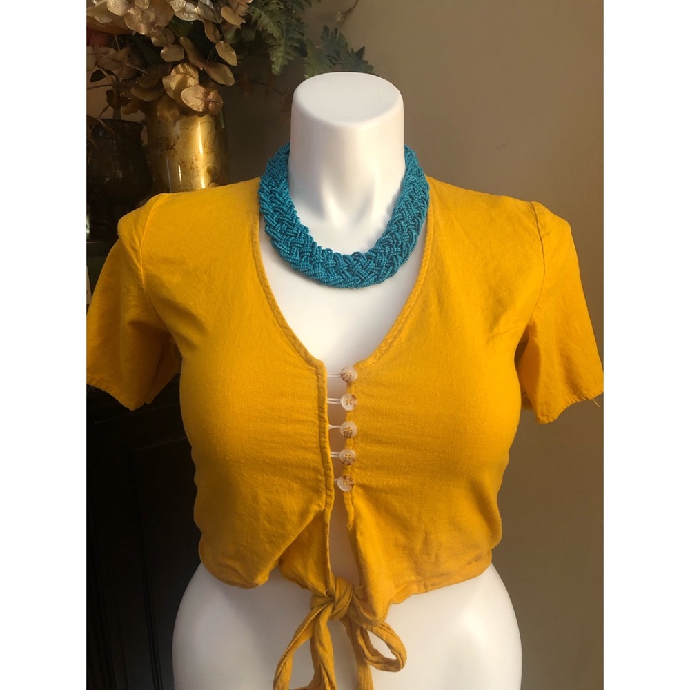 Front Tied Crop Top
